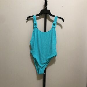 Aerie Shimmery Crinkle Birthday Scoop Cheekiest One Piece Swimsuit